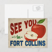 フォートコリンズコロラドアップル – ヴィンテージトラベル ポストカード (正面/裏面)