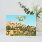 フォートコリンズコロラドホーストゥースロックフラットカード (スタンド正面)