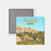 フォートコリンズコロラドホーストゥースロック マグネット (正面/裏面)