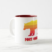 フォートコリンズコロラドレインボーベア ツートーンマグカップ (正面左)