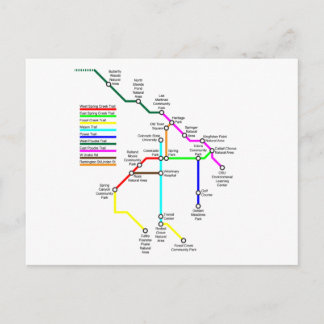 フォートコリンズ自転車地図はがき ポストカード