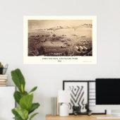 フォートコリンズ, COパノラママップ – 1865 ポスター (ホームオフィス)