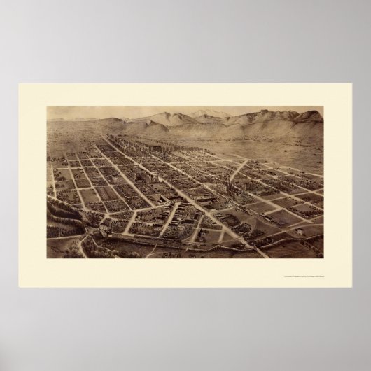 フォートコリンズ, COパノラママップ – 1899 ポスター (正面)