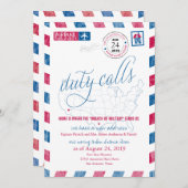 フォートサムヒューストン軍隊移動告知 招待状 (正面/裏面)