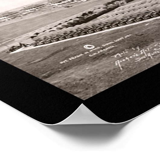 フォートサム・ヒューストン、テキサス州撮影1916 ポスター (角)