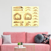 フォートシュマーの戦い – 南北戦争パノラマ2 キャンバスプリント (インサイチュ (リビング))