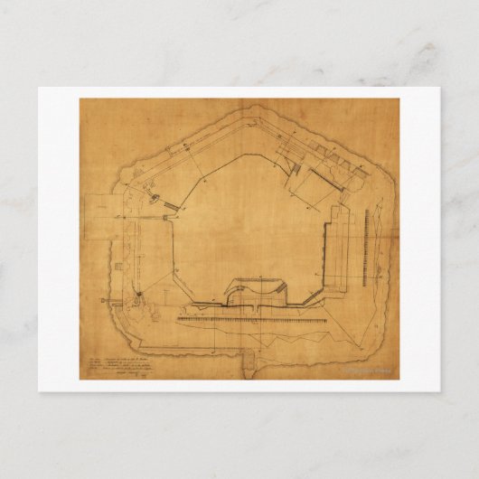 フォートシュマーの戦い – 南北戦争パノラマ3 ポストカード (正面)