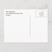 フォートジェファーソンドライトルトゥガス ポストカード (裏面)