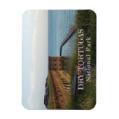 フォートジェファーソン堀、壁、ドライトルトゥガス マグネット (縦)