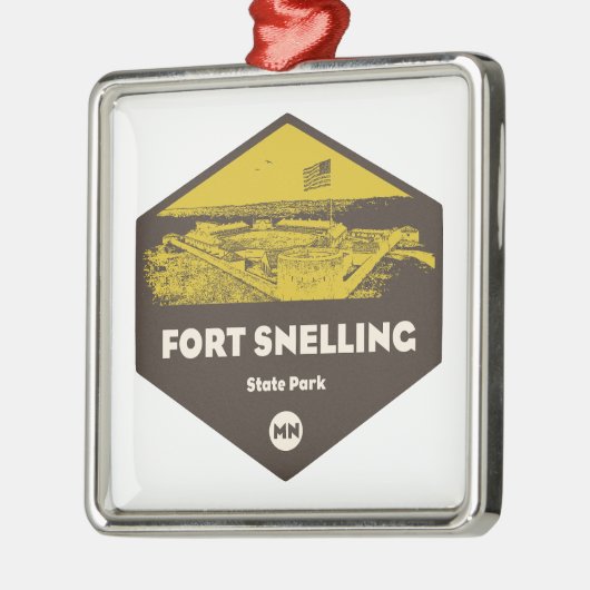 フォートスネリング州パークミネソタ メタルオーナメント (左)