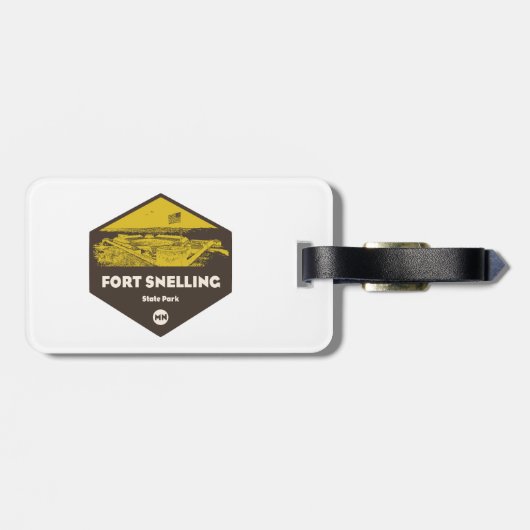 フォートスネリング州パークミネソタ ラゲッジタグ (裏面横)