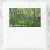 フォートスネリング州公園の森を通る 長方形シール (バッグ)