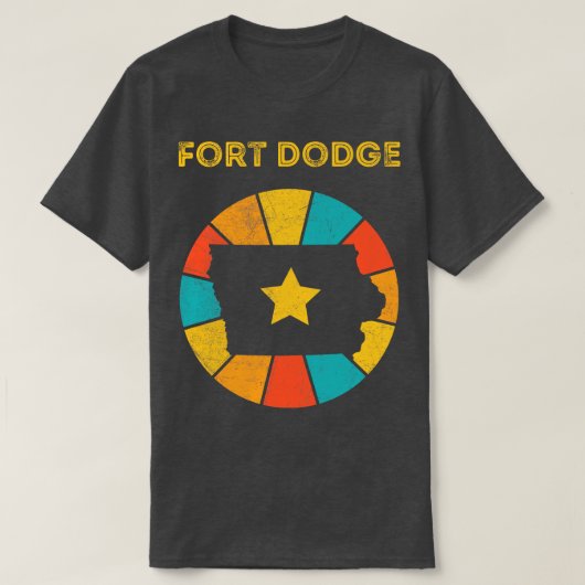 フォートダッジアイオワヴィンテージ動揺して土産1 Tシャツ (デザイン正面)