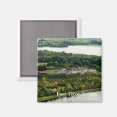 フォートティコンデロガオータムアップステートニューヨーカスタムク マグネット (正面/裏面)