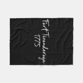 フォートティコンデロガ革命戦争1775ヘンリー・ノックス フリースブランケット (正面(横))