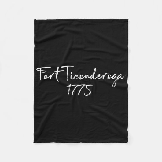 フォートティコンデロガ革命戦争1775ヘンリー・ノックス フリースブランケット (正面)