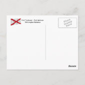 フォートトゥールーズ – フォートジャクソンウェトゥンプカアラバマカード ポストカード (裏面)