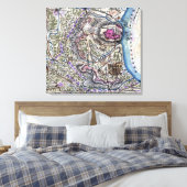 フォートドネルソンの戦い – 南北戦争パノラマ キャンバスプリント (インサイチュ (寝室))