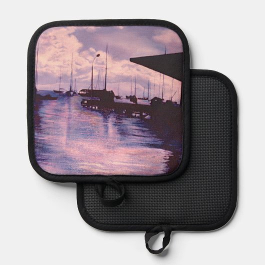 フォートドフランス港 鍋敷き (正面/裏面)