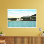 フォートノックスのウォーターフロントビュー キャンバスプリント (インサイチュ (リビング))