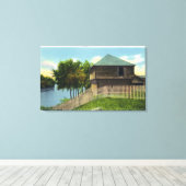 フォートハリファックスの外観 キャンバスプリント (インサイチュ (ウッドフロア))