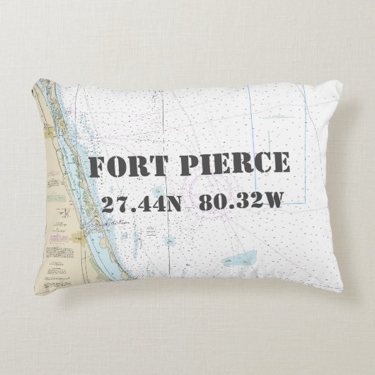 フォートピアシング航海のFLグラフ緯度(経度) アクセントクッション (正面)