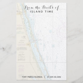 フォートピアシングFLのデッキからあなたのボート名 便箋