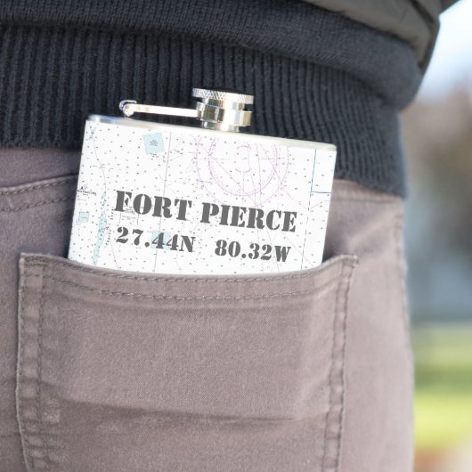 フォートピアシングFL緯度航海の度表 フラスク (インサイチュ)