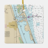 フォートピアスフォリダ図 セラミックオーナメント (正面)