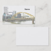 フォートピットブリッジ(ペンシルバニア州ピッツバーグ) 名刺 (正面/裏面)