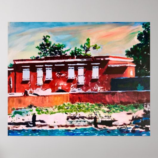 フォートフレデリック歴史的ランドマークポスター20x16 ポスター (正面)