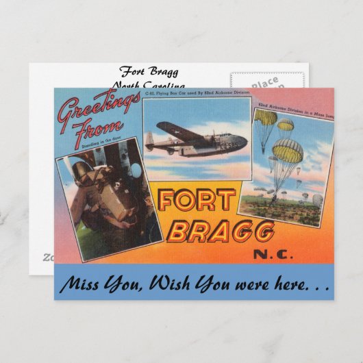 フォートブラッグから愛を込めて ポストカード (正面/裏面)