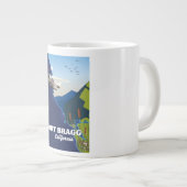 フォートブラッグカリフォルニアの地図 ジャンボコーヒーマグカップ (正面右)