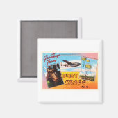 フォートブラッグノースカロライナNC古いヴィンテージポストカード –  マグネット (正面/裏面)