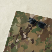 フォートブラッグ迷彩柄 ビーチタオル (インサイチュ)