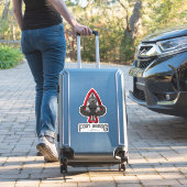 フォートブラッグ14インチハイカスタムカットビニールステッカー シール (スーツケースインサイチュ)