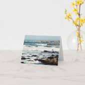 フォートブラッグ、カリフォルニアの海岸線…..... カード (黄色い花)