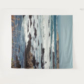 フォートブラッグ、カリフォルニアの海岸線…..... タペストリー (正面(横))