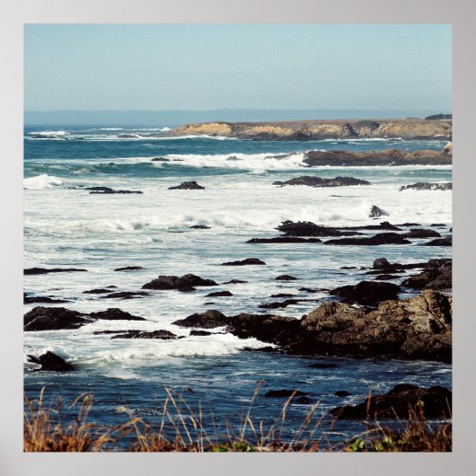 フォートブラッグ、カリフォルニアの海岸線…..... ポスター (正面)