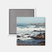 フォートブラッグ、カリフォルニアの海岸線…..... マグネット (正面/裏面)