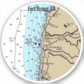 フォートブラッグ・カリフォルニア図 シール (正面)