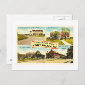 フォートブラッグ# 2ノースカロライナNCヴィンテージ土産 –  ポストカード (正面/裏面)