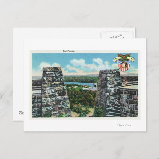 フォートプットナムの表示 ポストカード (正面/裏面)