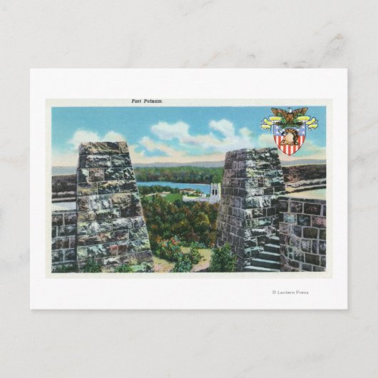 フォートプットナムの表示 ポストカード (正面)