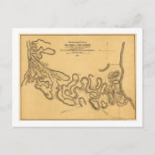 フォートヘンリーの戦い – 南北戦争パノラママップ2 ポストカード (正面)