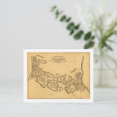 フォートヘンリーの戦い – 南北戦争パノラママップ2 ポストカード (スタンド正面)