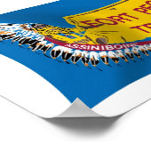 フォートペックアシニボインフラッグポスタープリント ポスター (角)