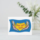 フォートペックアシニボイン国旗 ポストカード (スタンド正面)