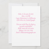 フォートペルソナリザダ90アニョスフィエスタデクンプレアニョス 招待状 (裏面)