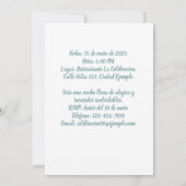 フォートペルソナリザダ90アニョスフィエスタデクンプレアニョス 招待状 (裏面)